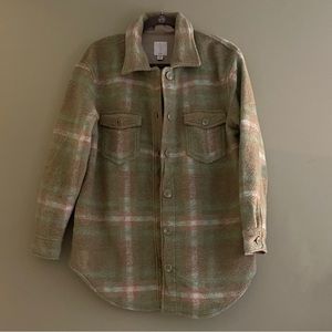 Joie Green Plaid Flannel Shacket / Jacket